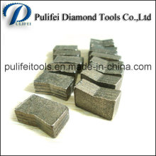 Segmento de diamante de ferramentas de corte abrasivo usado no cortador de diamante